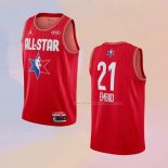 Maglia All Star 2020 Philadelphia 76ers Joel Embiid NO 21 Rosso