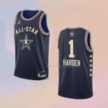 Maglia All Star 2024 Los Angeles Clippers James Harden NO 1 Blu