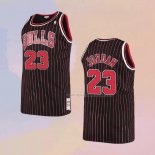 Maglia Chicago Bulls Michael Jordan NO 23 Hardwood Classics Throwback 1997-98 Nero