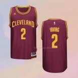 Maglia Cleveland Cavaliers Kyrie Irving NO 2 Throwback Rosso