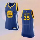 Maglia Donna Golden State Warriors Kevin Durant NO 30 Icon 2017-18 Blu