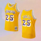 Maglia Los Angeles Lakers Ed Jones NO 25 Mitchell & Ness 1994-95 Giallo