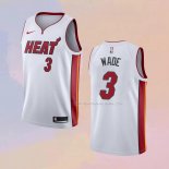 Maglia Miami Heat Dwyane Wade NO 3 Association 2021-22 Bianco