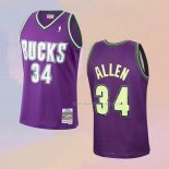 Maglia Milwaukee Bucks Ray Allen NO 34 Mitchell & Ness 2000-01 Viola