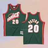 Maglia Seattle Supersonics Gary Payton NO 20 Historic Throwback Verde2