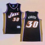 Maglia Utah Jazz Carlos Arroyo NO 30 Throwback Nero