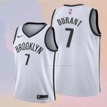 Maglia Bambino Brooklyn Nets Kevin Durant NO 7 Association 2019 Bianco