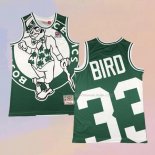 Maglia Boston Celtics Larry Bird NO 33 Mitchell & Ness Big Face Verde