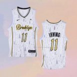 Maglia Brooklyn Nets Kyrie Irving NO 11 Christmas Bianco