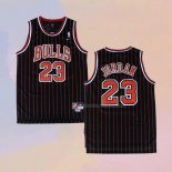 Maglia Chicago Bulls Michael Jordan NO 23 Throwback 1995-96 Nero