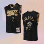 Maglia Philadelphia 76ers Allen Iverson NO 3 Throwback 2020 Chinese New Year Nero
