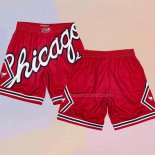 Pantaloncini Chicago Bulls Mitchell & Ness Rosso