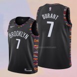 Maglia Bambino Brooklyn Nets Kevin Durant NO 7 Citta 2019-20 Nero