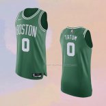 Maglia Boston Celtics Jayson Tatum NO 0 Icon Autentico Verde