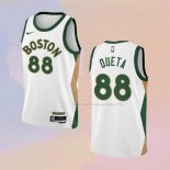 Maglia Boston Celtics Neemias Queta NO 88 Citta 2023-24 Bianco