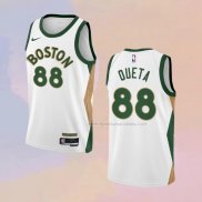 Maglia Boston Celtics Neemias Queta NO 88 Citta 2023-24 Bianco