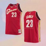 Maglia Cleveland Cavaliers LeBron James NO 23 Mitchell & Ness 2003-04 Rosso
