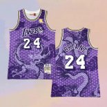 Maglia Los Angeles Lakers Kobe Bryant NO 24 Asian Heritage Throwback 1996-97 Viola