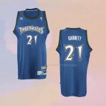 Maglia Minnesota Timberwolves Kevin Garnett NO 21 Throwback Blu