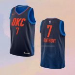 Maglia Oklahoma City Thunder Carmelo Anthony NO 7 Statement Blu