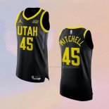 Maglia Utah Jazz Donovan Mitchell NO 45 Statement Autentico 2022-23 Nero