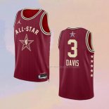 Maglia All Star 2024 Los Angeles Lakers Anthony Davis NO 3 Rosso