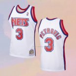 Maglia Brooklyn Nets Drazen Petrovic NO 3 Mitchell & Ness 1992-93 Bianco