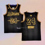 Maglia Los Angeles Lakers Kobe Bryant NO 24 Black Mamba Nero