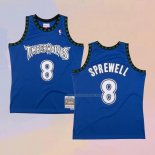 Maglia Minnesota Timberwolves Latrell Sprewell NO 8 Hardwood Classics Throwback Blu
