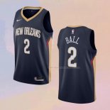 Maglia New Orleans Pelicans Lonzo Ball NO 2 Icon 2020-21 Blu