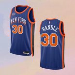 Maglia New York Knicks Julius Randle NO 30 Citta 2023-24 Blu