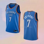 Maglia Oklahoma City Thunder Carmelo Anthony NO 7 Icon Blu