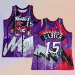 Maglia Toronto Raptors Vince Carter NO 15 Mitchell & Ness 1998-99 Viola