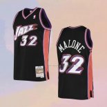 Maglia Utah Jazz Karl Malone NO 32 Mitchell & Ness 1998-99 Nero