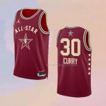 Maglia All Star 2024 Golden State Warriors Stephen Curry NO 30 Rosso