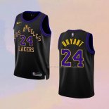 Maglia Bambino Los Angeles Lakers Kobe Bryant NO 24 Citta 2023-24 Nero