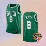 Maglia Boston Celtics Derrick White NO 9 Icon 2022 NBA Finals Verde