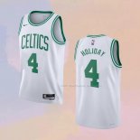 Maglia Boston Celtics Jrue Holiday NO 4 Association 2022-23 Bianco