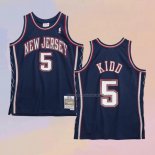 Maglia Brooklyn Nets Jason Kidd NO 5 Throwback Blu