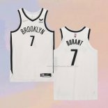 Maglia Brooklyn Nets Kevin Durant NO 7 Association Autentico Bianco
