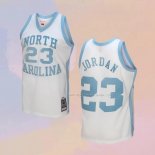 Maglia NCAA North Carolina Tar Heels Michael Jordan NO 23 Mitchell & Ness 1983-84 Bianco