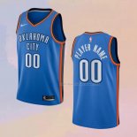 Maglia Oklahoma City Thunder Personalizzate Icon 2017-18 Blu
