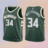 Maglia Bambino Milwaukee Bucks Giannis Antetokounmpo NO 34 2017-18 Verde