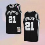 Maglia Bambino San Antonio Spurs Tim Duncan NO 21 Mitchell & Ness 1998-99 Nero