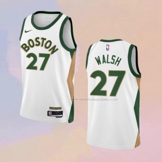 Maglia Boston Celtics Jordan Walsh NO 27 Citta 2023-24 Bianco