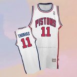 Maglia Detroit Pistons Isiah Thomas NO 11 Throwback Bianco