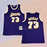 Maglia Los Angeles Lakers Dennis Rodman NO 73 Mitchell & Ness 1998-99 Viola
