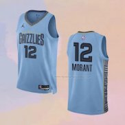 Maglia Memphis Grizzlies Ja Morant NO 12 Statement 2022-23 Blu