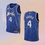Maglia Orlando Magic Jalen Suggs NO 4 Classic 2023-24 Blu