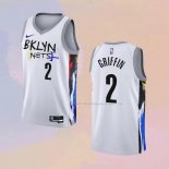 Maglia Brooklyn Nets Blake Griffin NO 2 Citta 2022-23 Bianco